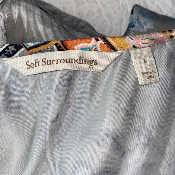 Soft Surroundings Floral Fit & Flare Maxi Dress - Picture 12 of 13